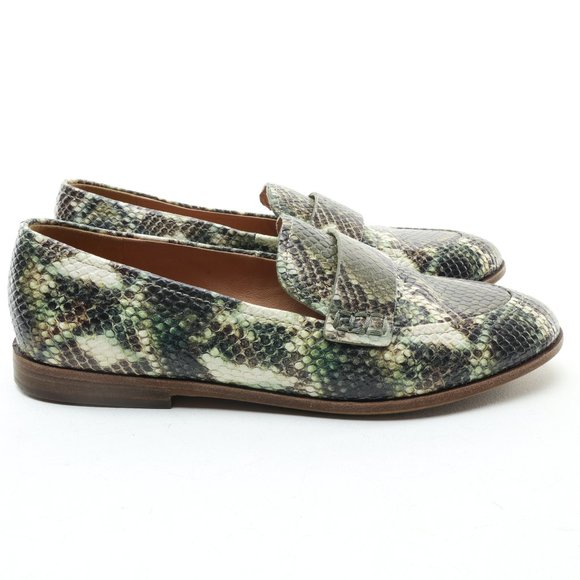 Madewell The Alex Loafer • Women's US 6.5 • Snake Embossed Leather - Picture 2 of 16